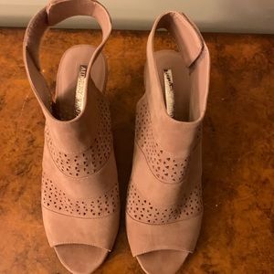 Audrey Brooke Tan Suede Booties, 10M
